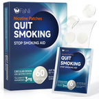 60 Count - Nicotine Patches 3mg (Applicable to Step 1/Step 2/Step 3), Transdermal Stop Smoking Aid for Craving Relief, Flexible Dosing with Fast-Acting Nicotine Replacement Therapy