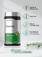 Horbäach Graviola Capsules | 120 Count | Soursop (Annona Muricata)