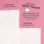 grace & stella Face Towels Disposable - Travel Essentials (60 Count) | Ultra-Soft & Absorbent Face Wipes Towelettes - XL Facial Towels for Cleansing & Makeup Removal - Lint-Free Facial Tissue