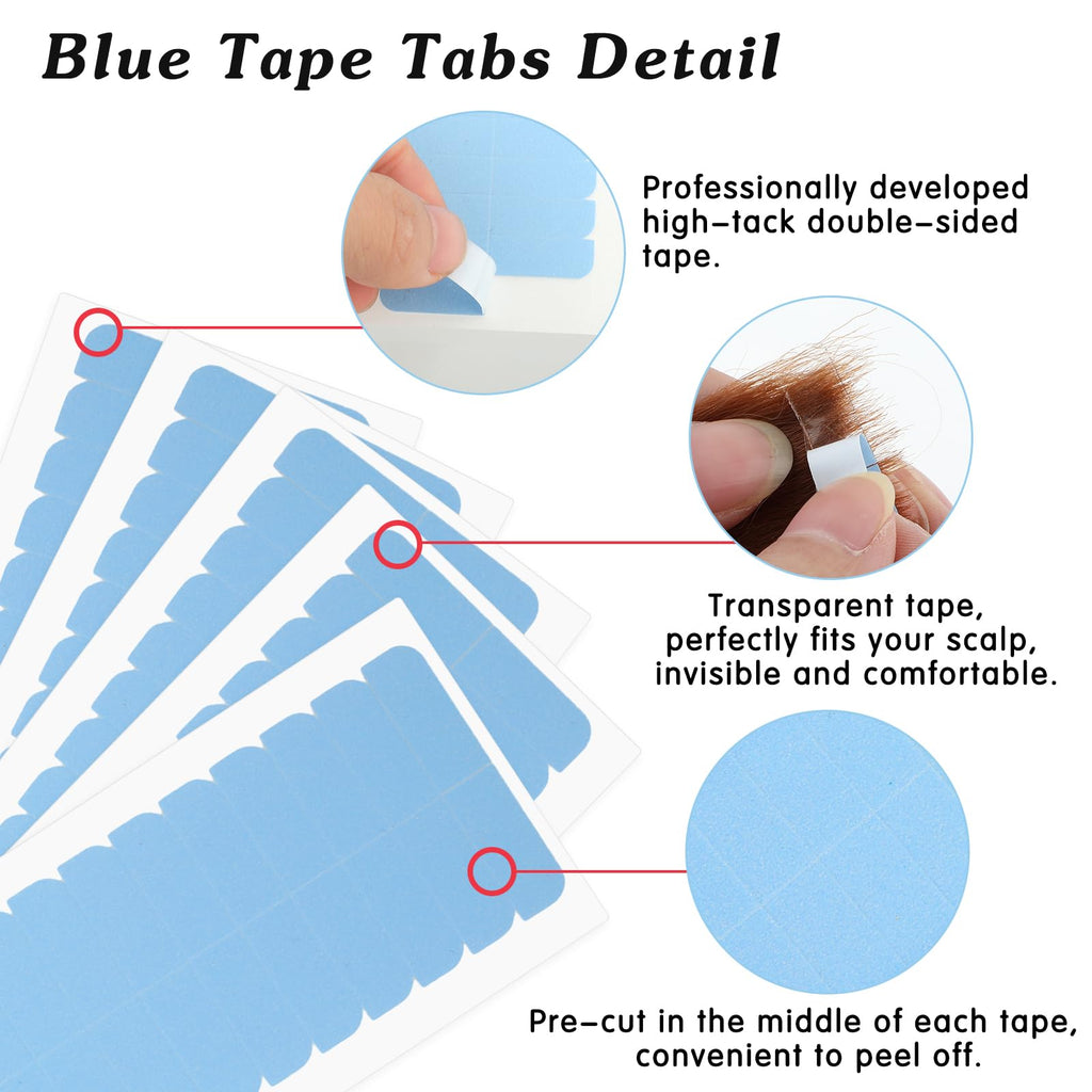 Mabor 240Pcs Tape for Hair Extensions, Replacement Tape for Hair Extensions