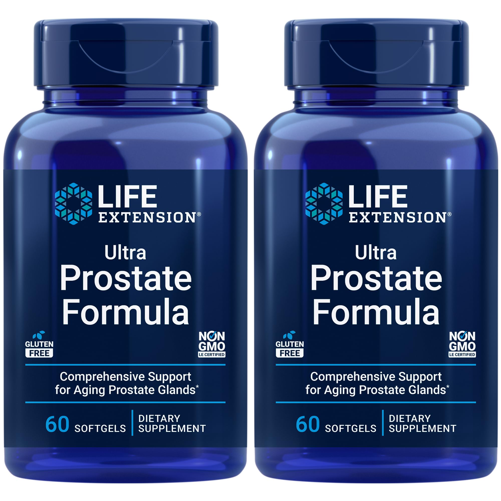 Life Extension, Ultra Prostate Formula, Saw Palmetto for Men, pygeum, stinging Nettle Root, lycopene, Prostate Health, Urination Flow, Psa, 60 Count