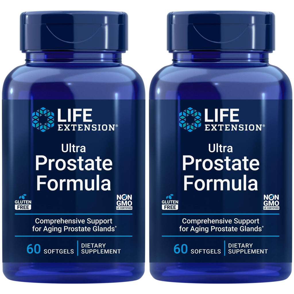 Life Extension, Ultra Prostate Formula, Saw Palmetto for Men, pygeum, stinging Nettle Root, lycopene, Prostate Health, Urination Flow, Psa, 60 Count