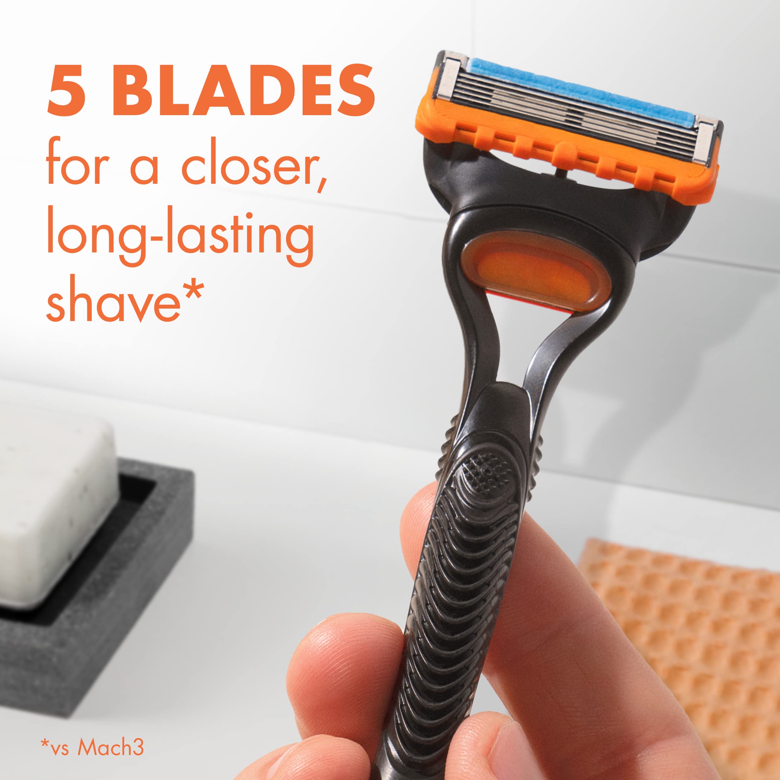 Buy now Gillette Fusion5 Razor Refills for Men, 4 Razor Blade Refills at indiglob india