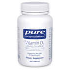Pure Encapsulations Vitamin D3 25 mcg (1,000 IU), 60 Capsules | Supplement to Support Bone, Joint, Breast, Heart, Colon and Immune Health*, with Premium Vitamin D