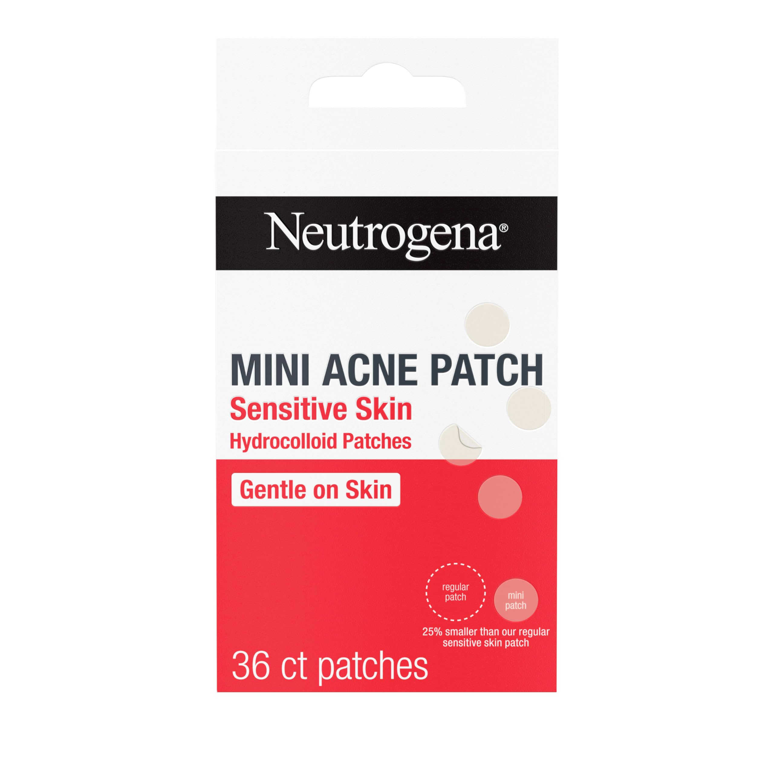 Buy now Neutrogena Mini Acne Patches for Sensitive Skin, Small Hydrocolloid Acne Spot Treatment Reduces the Look of Blemishes in 6-8 Hours, Gentle Non-Medicated Blemish Patches, 36 ct at indiglob india