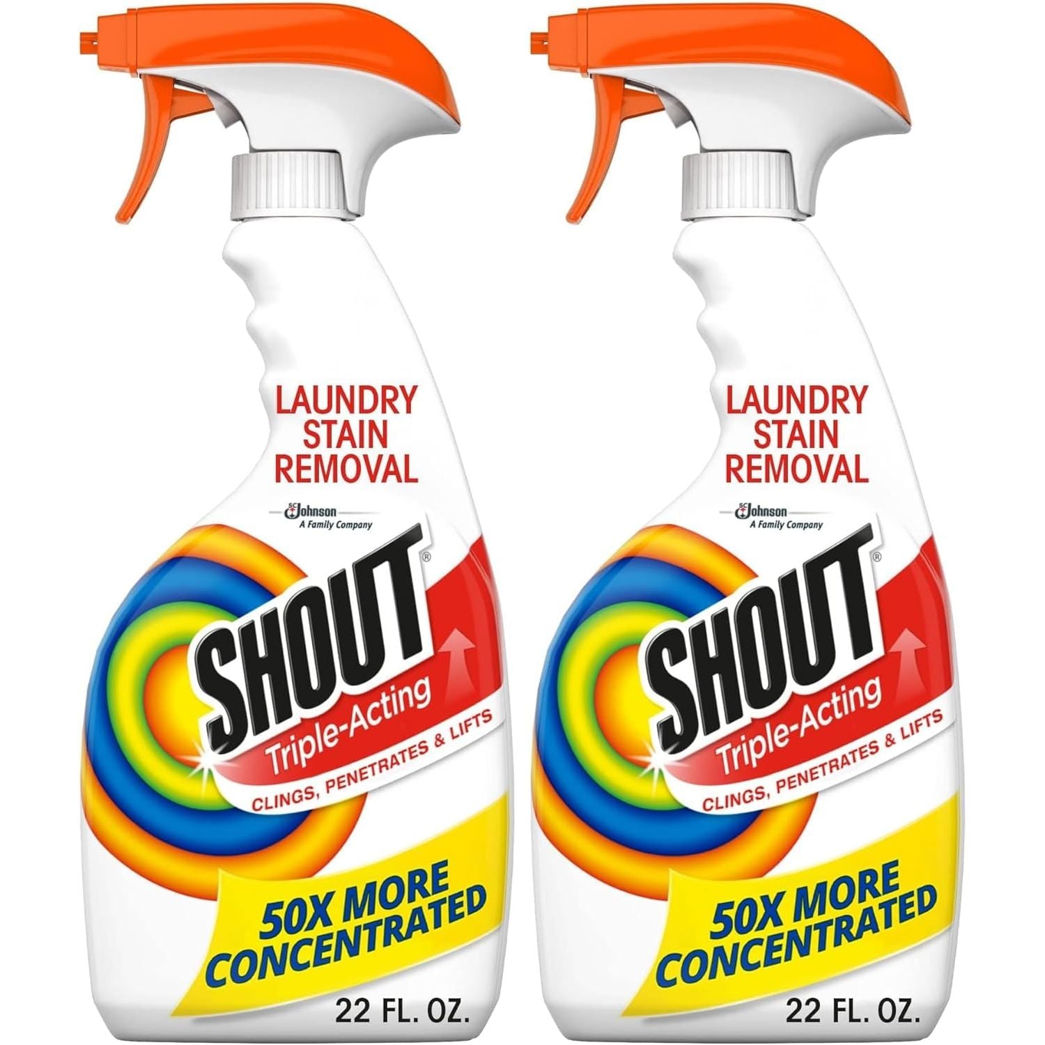Buy now Shout Active Enzyme Laundry Stain Remover Spray, Triple-Acting Formula Clings, Penetrates, and Lifts 100+ Types of Everyday Stains - Prewash Spray 22oz 22 Ounce (Pack of 2) at indiglob india