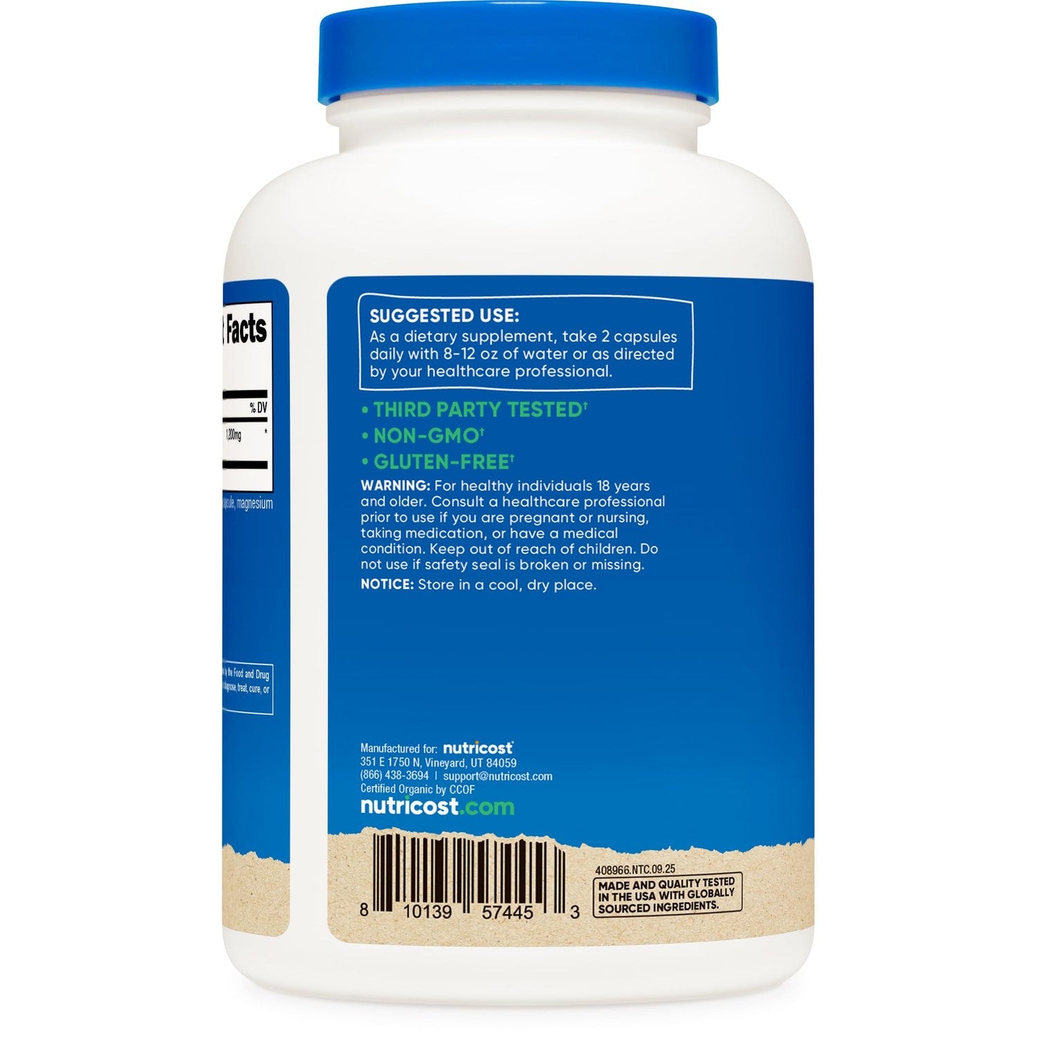 Nutricost Ceylon Cinnamon Capsules (240 Capsules) 1200mg per Serving | Gluten-Free