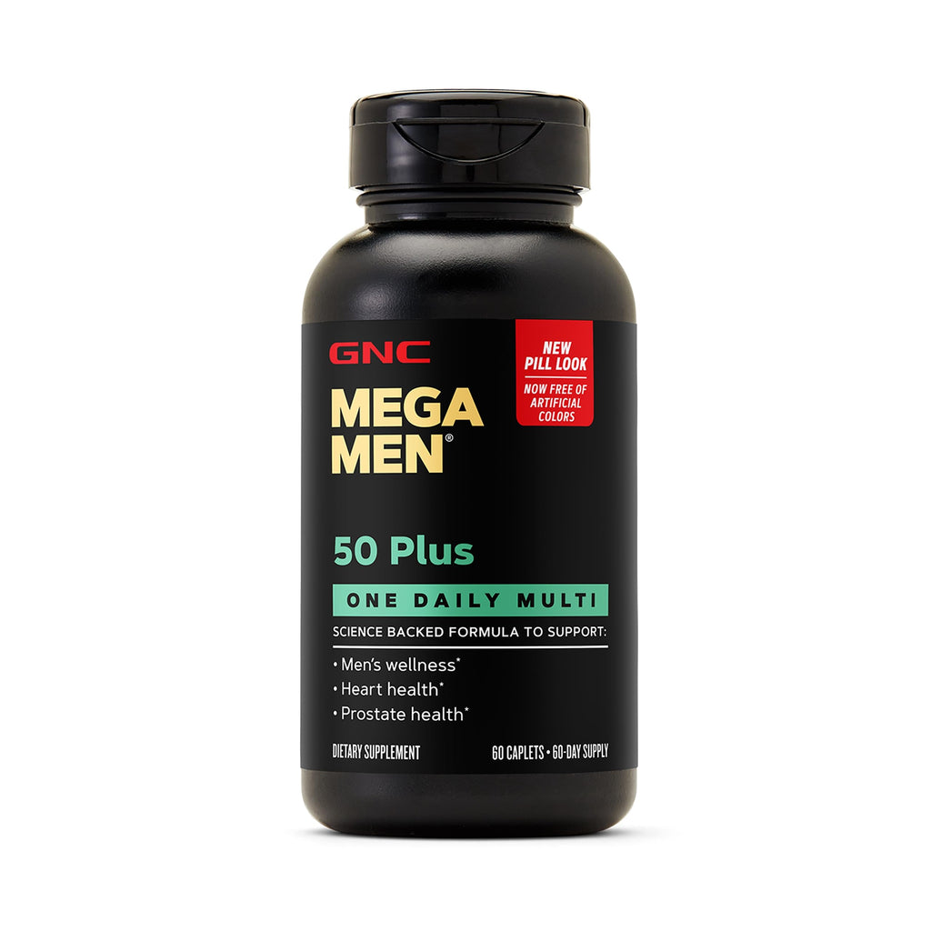 GNC Mega Men 50 Plus One Daily Multi, 60 Count, 60 Servings
