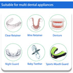 Retainer Cleaner Tablets - 4 Months Supply, Cleaning Tablets for Denture Aligners Invisalign, Mouth Guard Night Guard Cleaner, Remove Odors, Discoloration, Stains & Plaque, Mint