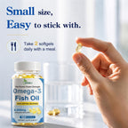Omega-3 Fish Oil Supplements 4200mg, Burpless Mini Softgels, Wild-Caught | Triple Strength, High Purity EPA & DHA for Brain, Heart & Eye Health, Non-GMO, Third-Party Tested | 150 Softgels