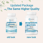 Micro Ingredients Pure Magnesium Glycinate 400mg Per Serving, 240 Capsules | Chelated Mineral Supplements with Elemental Form | Non-GMO, Filler Free