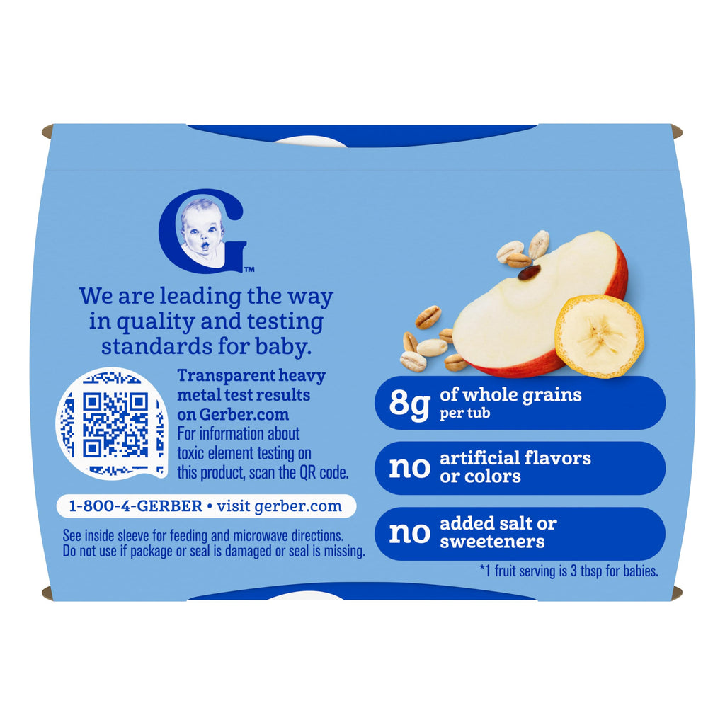 Gerber Stage 2 Fruit and Cereal Variety Pack, 4 Oz, 32 Pack