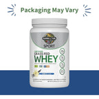 Buy now Garden of Life SPORT Whey Protein Powder Vanilla, Premium Grass Fed Whey Protein Isolate plus Probiotics for Immune System Health, 24g Protein, Non GMO, Gluten Free, Cold Processed - 20 Servings at indiglob india