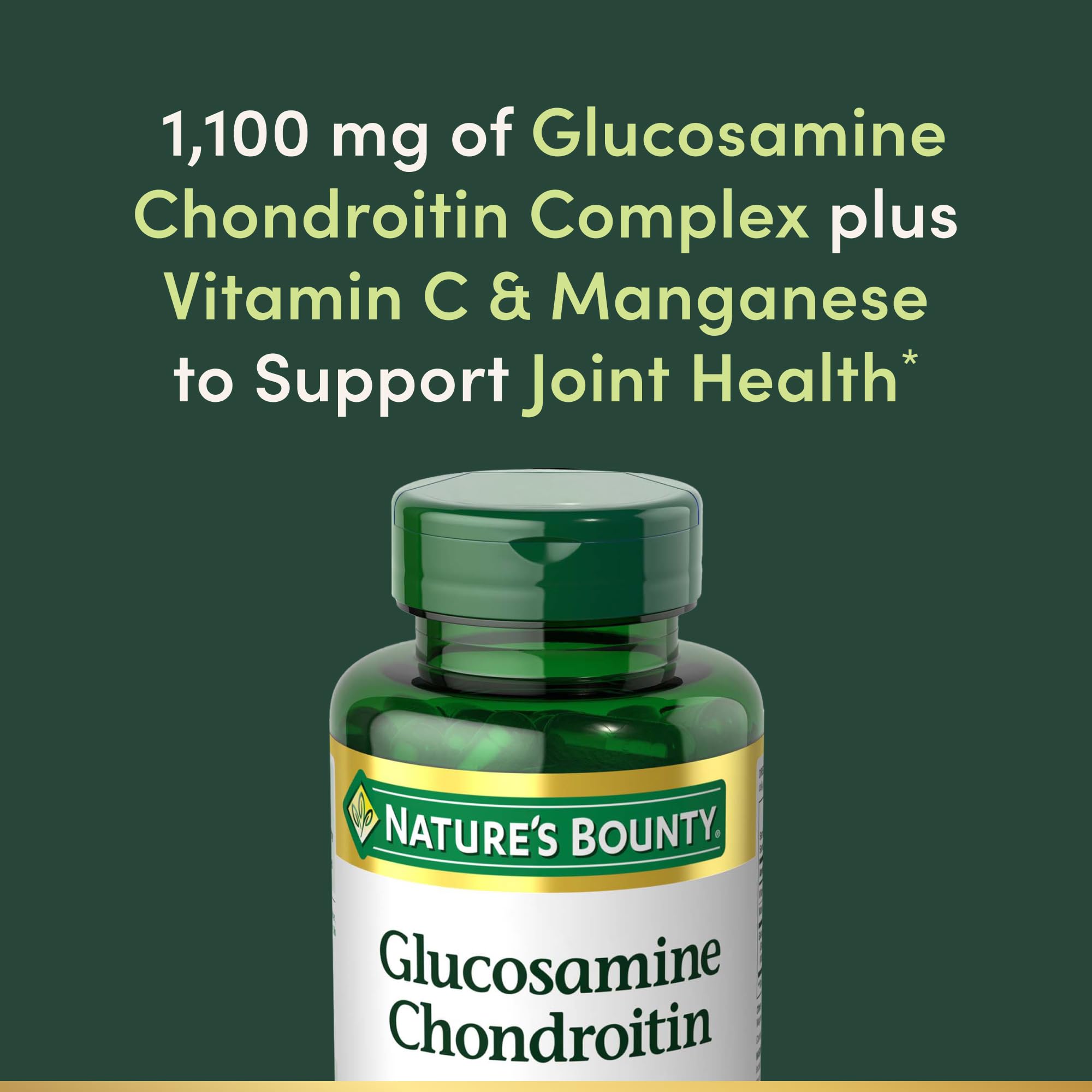 Nature's Bounty Glucosamine Chondroitin Pills and Dietary Supplement