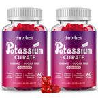 duwhot Potassium Citrate 1000mg Gummies, 60 Chewables | Potassium Supplement for Adults Women & Men, Support Leg Cramps & Muscle Health