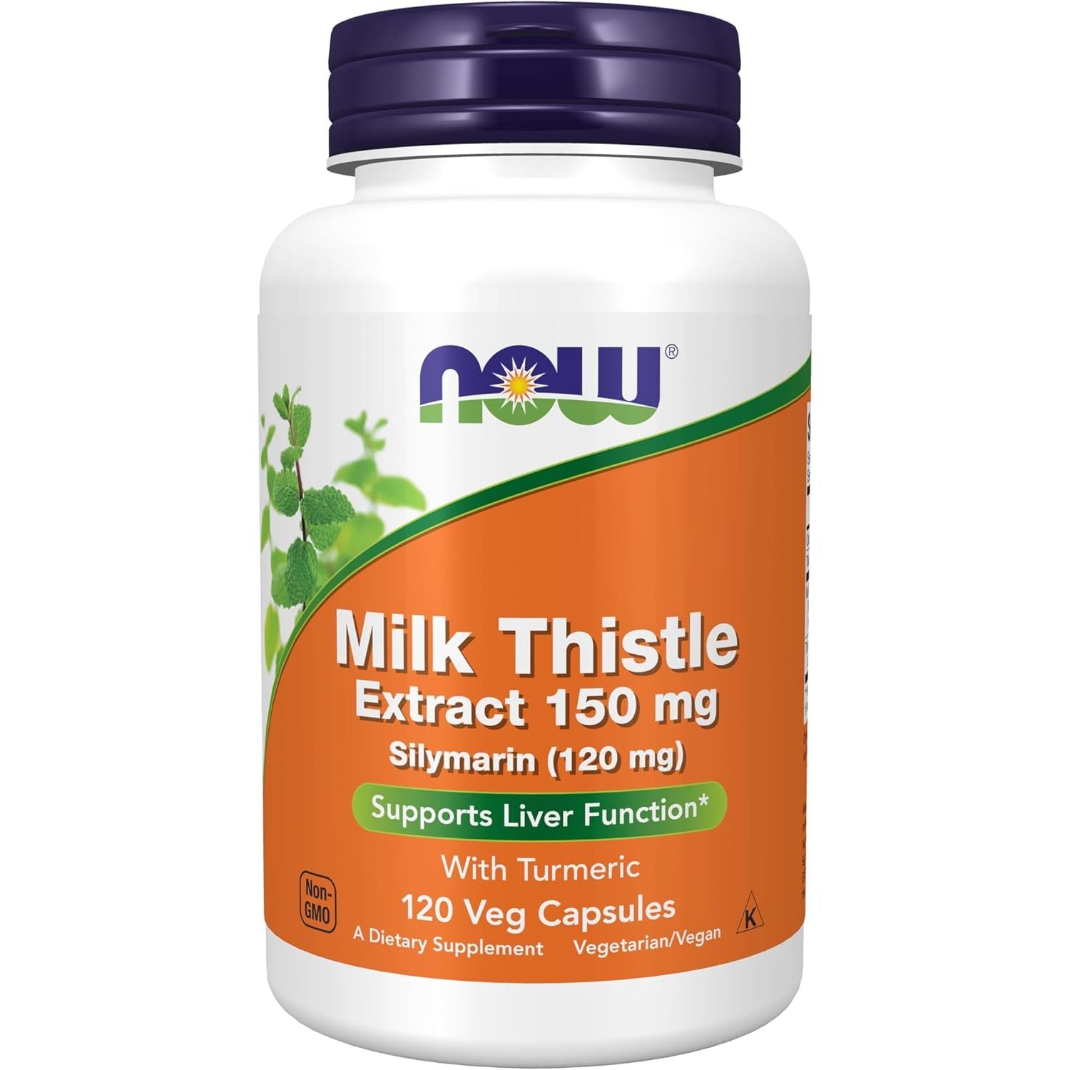 Buy now NOW Foods Supplements, Silymarin Milk Thistle Extract 150 mg with Turmeric, Supports Liver Function*, 120 Veg Capsules at indiglob india
