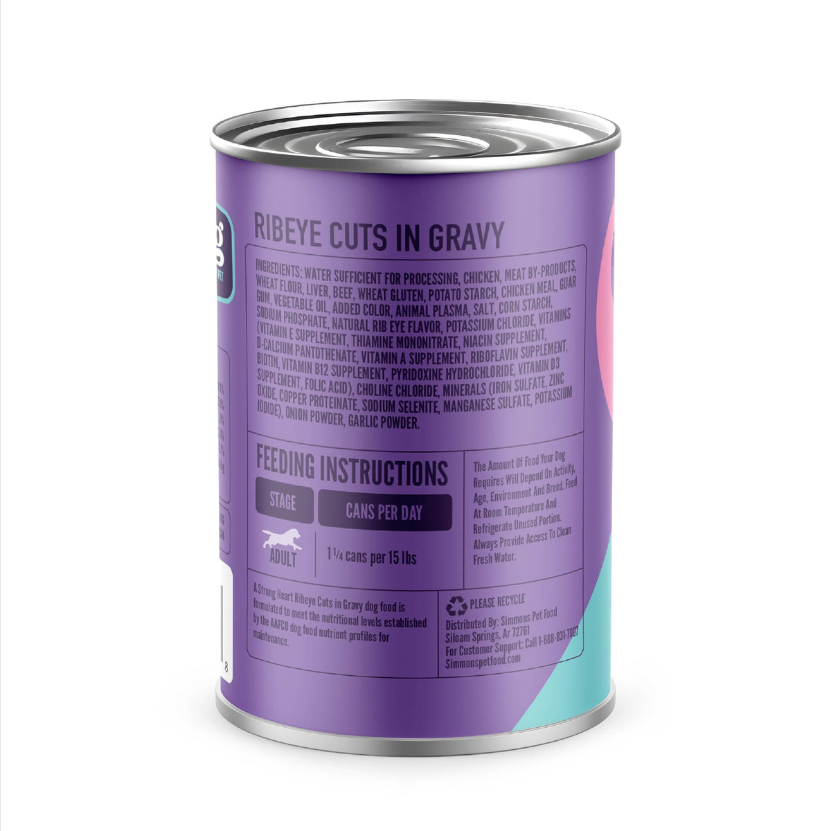 A Strong Heart Ribeye Flavor Cuts in Gravy, 13.2oz Cans, 12pk