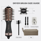Compact 4-in-1 travel hair dryer with dual voltage, includes universal adapter, hair clips, and cleaning tool. Order online!