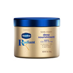 Vaseline Radiant X Deep Nourishment Body Cream 100% Pure Shea Butter, Coconut Oil, Vitamin C, & Peptides 10 oz (Pack of 6)