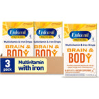 Enfamil Prenatals & Baby Vitamins Poly-Vi-Sol 8 Multi-Vitamins & Iron Supplement Drops for Infants & Toddlers, Supports Growth & Development, 50 mL Dropper Bottle (Pack of 2)