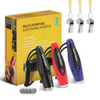 UNIWA Electronic Whistle, 3 Pack Handheld Whistle with Three Tone Distinct High Volume