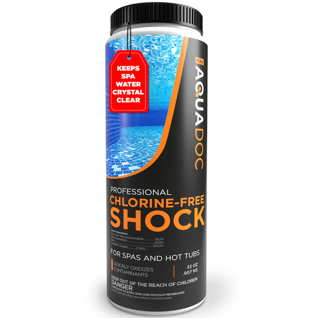AquaDoc Non Chlorine Hot Tub Shock - Enhanced Spa Oxidizer - 32oz