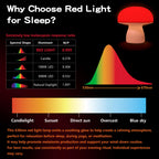 Red Light Therapy Lamp, Dimmable Red Night Light for Bedroom Sleep
