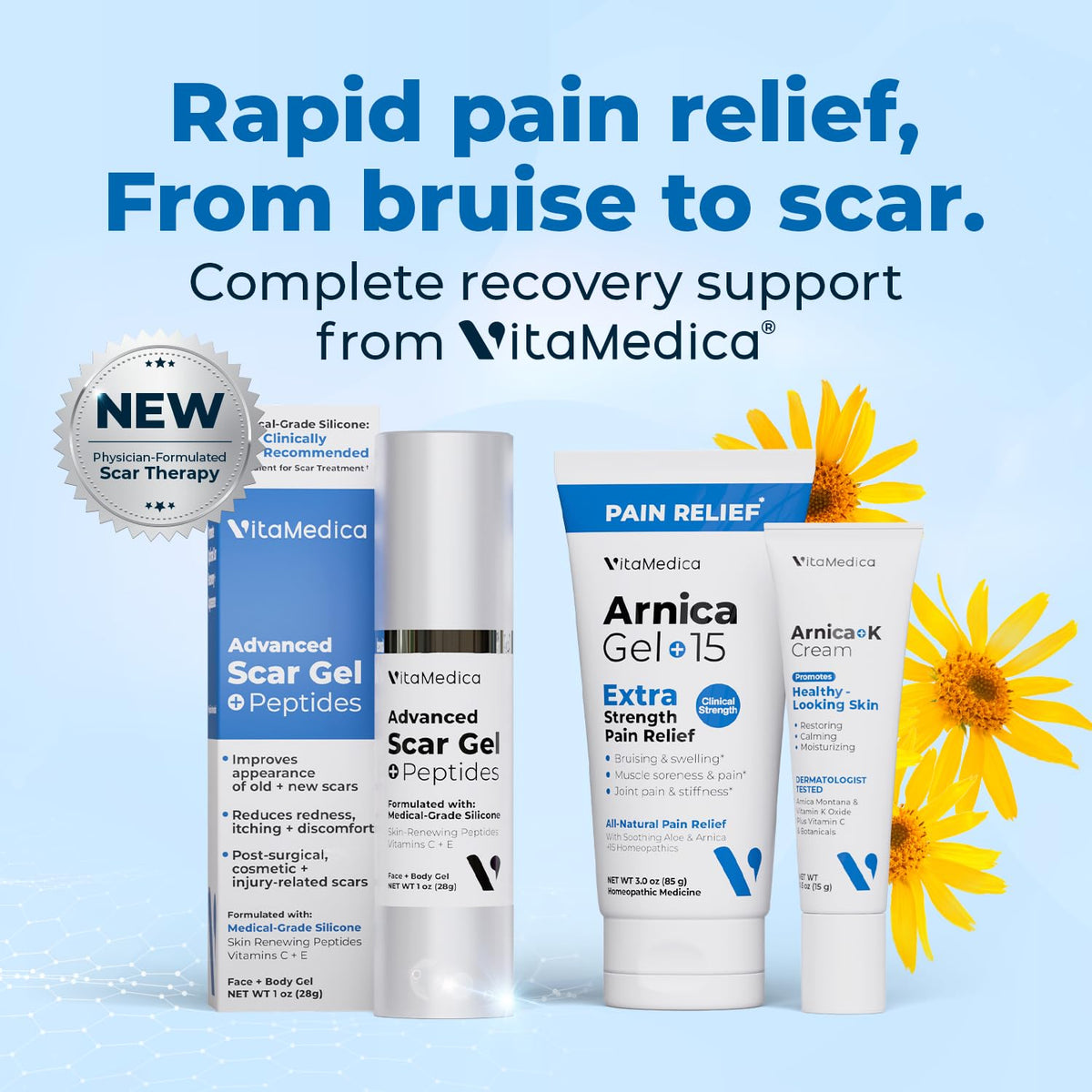 VitaMedica Arnica Montana 30C Rapid Dissolve Tablets, 150 Ct