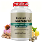 Lymphatic Drainage Supplements, Lymphatic Drainage Capsules for Immune Health & Fluid Balance – Natural Herbal with Echinacea, Dandelion & Burdock Root, Non-GMO, Vegan, Gluten Free - 120 Capsules