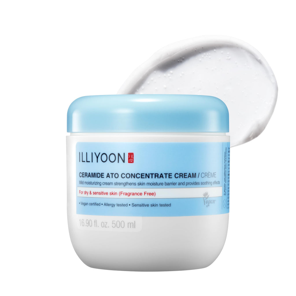 Buy now Illiyoon Ceramide Ato Concentrate Cream | Moisturizer for Dry & Sensitive Skin, 100hr Lasting Hydration, For Face & Body, Gentle for Infants, Moisture Barrier Repair, Vegan Certified, 6.76 fl.oz. at indiglob india
