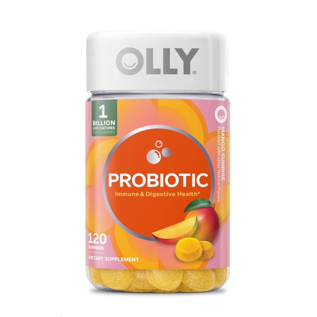 OLLY Probiotic Gummy, Immune System & Digestive Support*, Mango - 50 Count