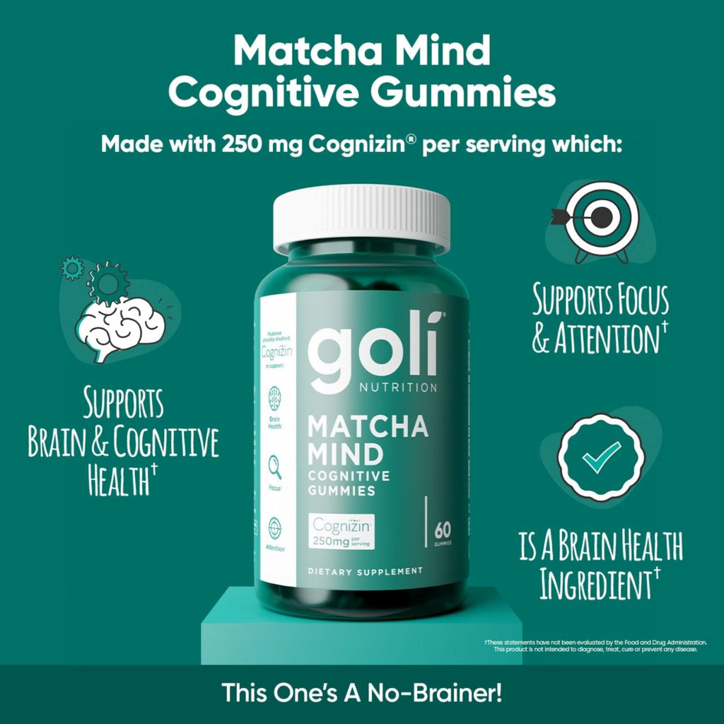 Goli Favorites Trio: Ashwagandha KSM-66, Apple Cider Vinegar, Matcha Mind Supplements with Cognizin, Vitamins D2 and B12