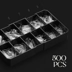 Apres Gel-X® Soft Gel Tip Box | Natural Almond | 500pc Nail Tips, 11 Sizes 00-9, Premium Quality (Natural Almond Medium)