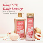 Caress Body Wash for Women, Daily Silk White Peach & Orange Blossom, Shower Gel Body Wash Moisturizing for Noticeably Silky, Soft Skin, 20 fl oz, 4 Pack