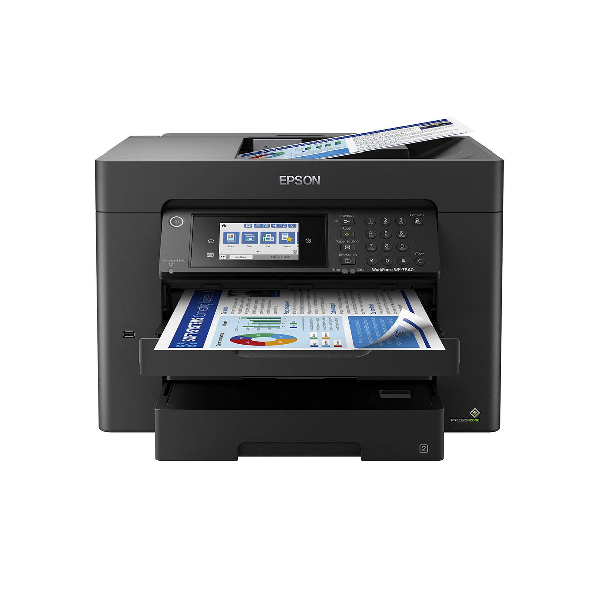 Epson Workforce Pro WF-7840 Wireless All-in-One Wide-Format Inkjet Printer