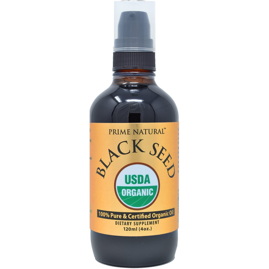 Prime Natural Organic Black Seed Oil Cold Pressed Cumin Seed Oil 4oz