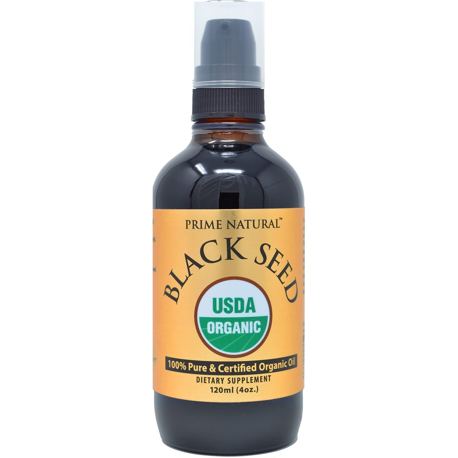 Prime Natural Organic Black Seed Oil Cold Pressed Cumin Seed Oil 4oz