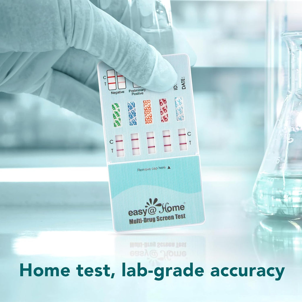 Buy now Easy@Home 5 Panel Urine Drug Test Kit [5 Pack] - THC/Marijuana, Cocaine, OPI/Opiates, AMP, BZO All Drugs Testing Strips in One Kit - at Home Use Screening Test with Results in 5 Mins #EDOAP-754 at indiglob india