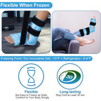 Buy now Relief Expert Ankle Ice Pack Wrap â€“ Reusable Cold Gel Pack for Foot and Heel, Dual-Sided Design with Soft Plush Lining, Flexible Cold Compress for Achilles and Ankle Support, Blue at indiglob india
