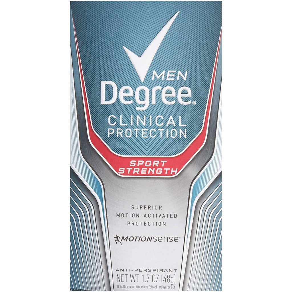 Buy now DEGREE Men Clinical Protection Sport Strength Antiperspirant & Deodorant, 1.7 Ounce, Pack of 3 (Packaging may vary) at indiglob india