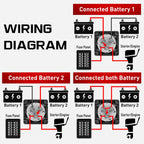 Buy now Nilight 1-2-Both-Off Battery Switch, 12V-48V Disconnect Master Cutoff Switches for Marine Boat Car RV ATV UTV Vehicle, Waterproof Heavy Duty Isolator at indiglob india