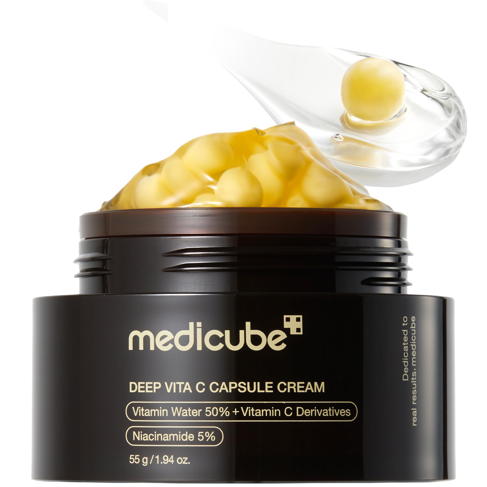 Buy now medicube Capsule Cream with Deep Vitamin C | Liposome Vitamin C Golden Capsule for Radiance & Firm-Looking Skin | Hydrating Glow Gel Texture | Korean Skincare, 1.94 oz at indiglob india