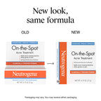 Neutrogena On-The-Spot Acne Spot Treatment Cream, 0.75 oz | 2.5% Benzoyl Peroxide, Gentle Blemish Medicine, Acne-Prone Skin, Vanishing Formula, Clinically Proven Day-1 Results