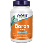 Buy now NOW Supplements, Boron 3 mg (Bororganic Glycine), Structural Support*, 250 Veg Capsules at indiglob india