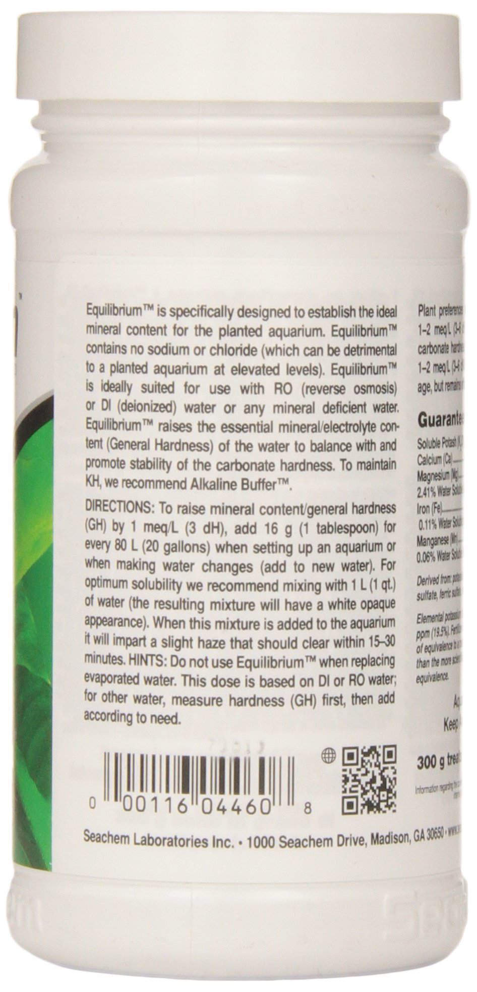 Seachem Equilibrium 300 g / 10.6 oz