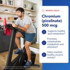 Pure Encapsulations Chromium (Picolinate) 500 mcg, 180 Capsules | For Lipid and Carbohydrate Metabolism*, Mineral Supplement, Superior Absorption Chromium Supplement, Vegan and Gluten-Free