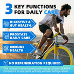 ZEBORA Probiotics for Men, 100 Billion CFU, Men's Probiotics, 90 Capsules
