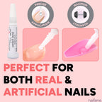 Nailene Perfect Bond Pink Glue, Strong Adhesive for Press On Nails, 2PK | Fast-drying, salon-quality bond. Perfect for artificial nail application, nail tips, and natural nail repairs. Lasts 7 days.