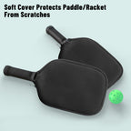 2 Pcs Pickleball Paddle Covers, Universal Case Size Racket Sleeve Paddle Storage Bag Compatible with Most USAPA Standard and Elongated Pickball Paddles