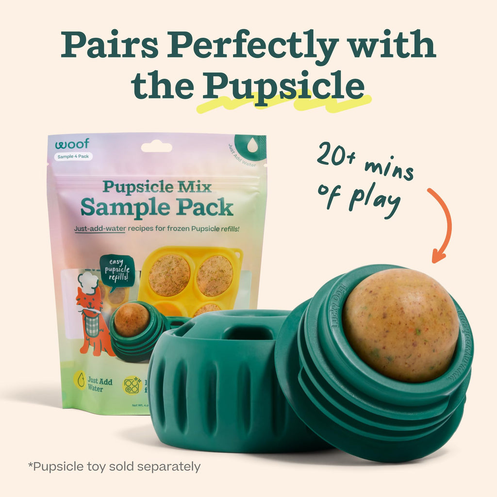 WOOF Pupsicle Mix Sample Pack for DIY Refill Pops